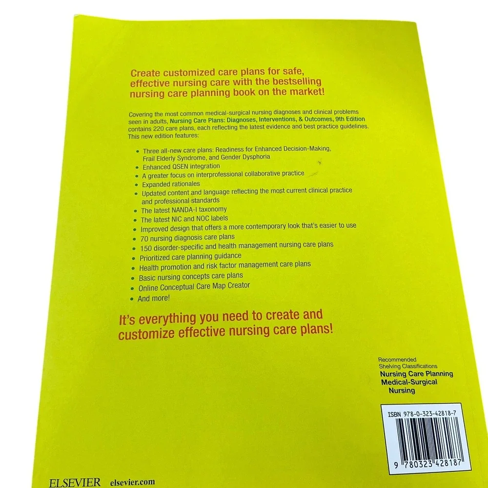 Nursing Care Plans 9th Edition Gulanick Myers‎ Elsevier Textbook 9780323428187